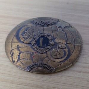 Lions Club Pin 1969 52nd International Lions Convention‎ Memorial of Attendance